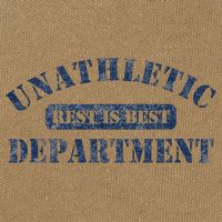 Unathletic Department With Rest Is Best Laziness Funny Lines Cotton Canvas Backpack