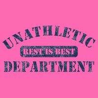 Unathletic Department With Rest Is Best Laziness Funny Lines Stripe Pom Pom Beanie