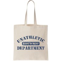 Unathletic Department With Rest Is Best Laziness Funny Lines Bag