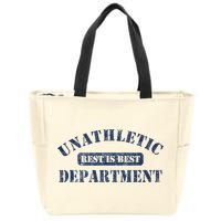 Unathletic Department With Rest Is Best Laziness Funny Lines Zip Tote Bag