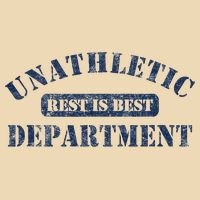 Unathletic Department With Rest Is Best Laziness Funny Lines Zip Tote Bag