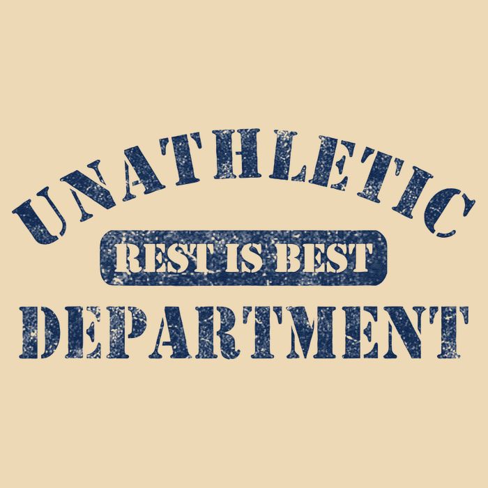 Unathletic Department With Rest Is Best Laziness Funny Lines Zip Tote Bag