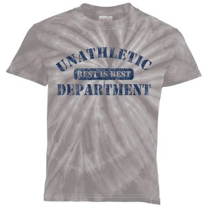 Unathletic Department With Rest Is Best Laziness Funny Lines Kids Tie-Dye T-Shirt