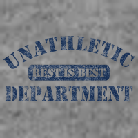 Unathletic Department With Rest Is Best Laziness Funny Lines 7-Panel Snapback Hat