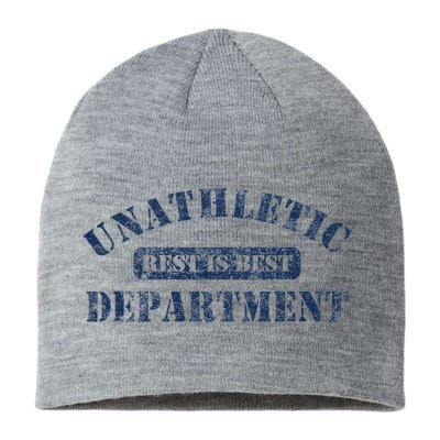Unathletic Department With Rest Is Best Laziness Funny Lines Sustainable Beanie