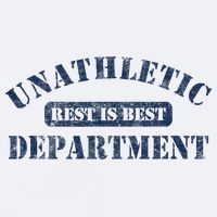 Unathletic Department With Rest Is Best Laziness Funny Lines Sueded Cloud Jersey T-Shirt