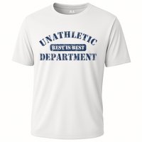 Unathletic Department With Rest Is Best Laziness Funny Lines Performance Shirt