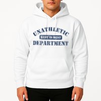Unathletic Department With Rest Is Best Laziness Funny Lines Hoodie