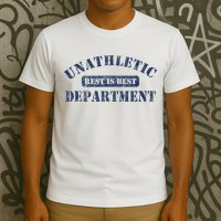Unathletic Department With Rest Is Best Laziness Funny Lines T-Shirt