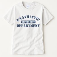 Unathletic Department With Rest Is Best Laziness Funny Lines Tall T-Shirt