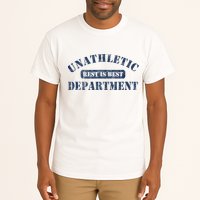 Unathletic Department With Rest Is Best Laziness Funny Lines Tall T-Shirt