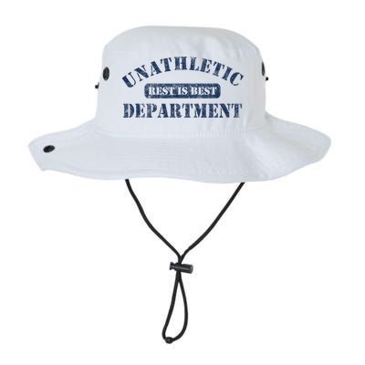 Unathletic Department With Rest Is Best Laziness Funny Lines Bucket Hat