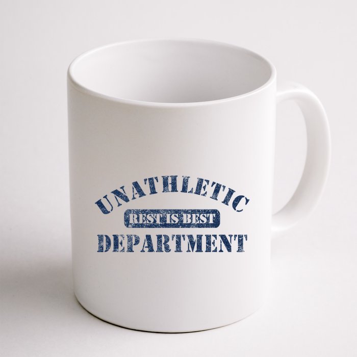 Unathletic Department With Rest Is Best Laziness Funny Lines Mug