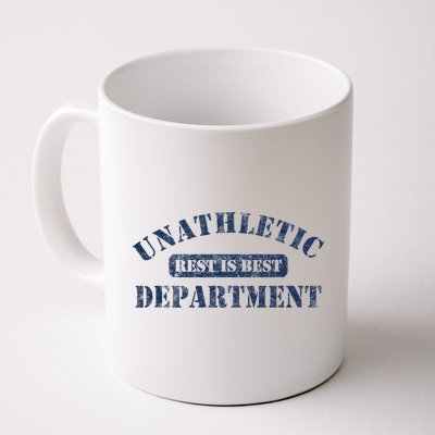 Unathletic Department With Rest Is Best Laziness Funny Lines Mug