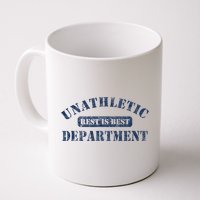 Unathletic Department With Rest Is Best Laziness Funny Lines Mug