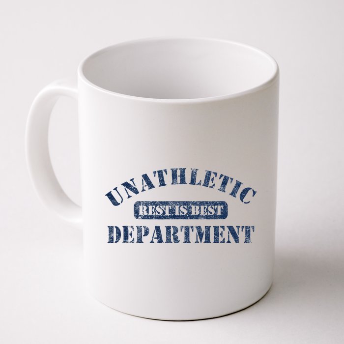 Unathletic Department With Rest Is Best Laziness Funny Lines Mug