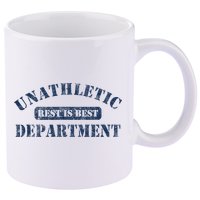 Unathletic Department With Rest Is Best Laziness Funny Lines 11oz C Handle Ceramic Mug