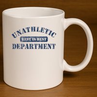 Unathletic Department With Rest Is Best Laziness Funny Lines 11oz C Handle Ceramic Mug