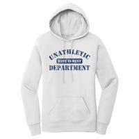 Unathletic Department With Rest Is Best Laziness Funny Lines Women's Pullover Hoodie