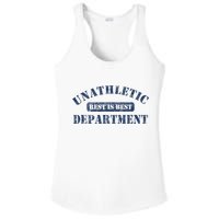 Unathletic Department With Rest Is Best Laziness Funny Lines Ladies PosiCharge Competitor Racerback Tank