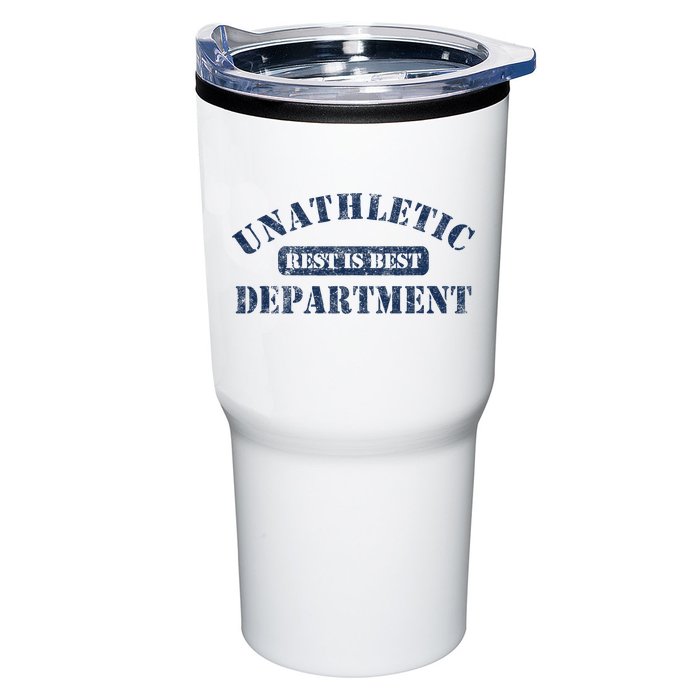 Unathletic Department With Rest Is Best Laziness Funny Lines Tumbler