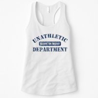 Unathletic Department With Rest Is Best Laziness Funny Lines Womens Tank Top