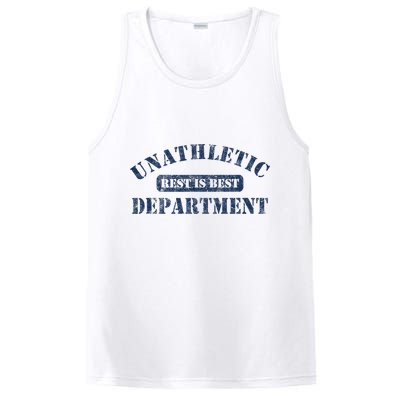 Unathletic Department With Rest Is Best Laziness Funny Lines PosiCharge Competitor Tank