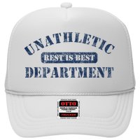 Unathletic Department With Rest Is Best Laziness Funny Lines Trucker Hat