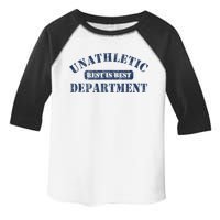 Unathletic Department With Rest Is Best Laziness Funny Lines Toddler Fine Jersey T-Shirt