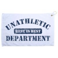 Unathletic Department With Rest Is Best Laziness Funny Lines Grommeted Golf Towel