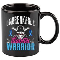 Unbreakable Diabetes Warrior 11oz C Handle Ceramic Mug