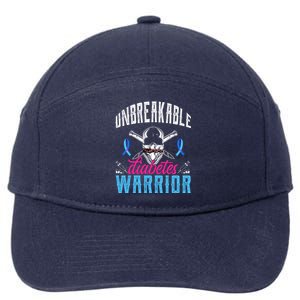 Unbreakable Diabetes Warrior 7-Panel Snapback Hat