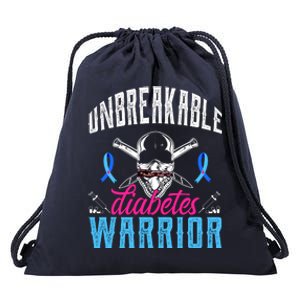 Unbreakable Diabetes Warrior Drawstring Bag