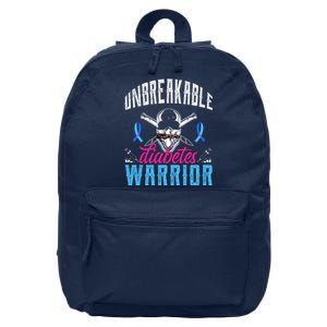 Unbreakable Diabetes Warrior 16 in Basic Backpack