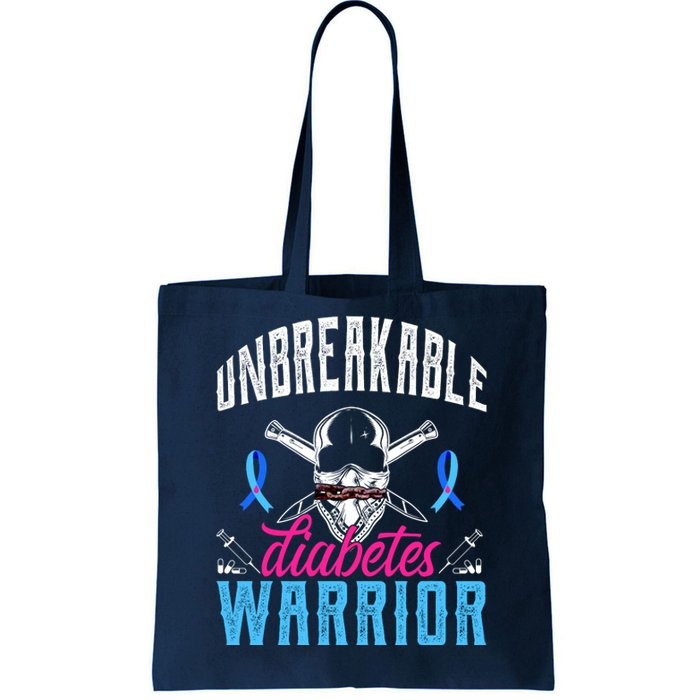 Unbreakable Diabetes Warrior Tote Bag