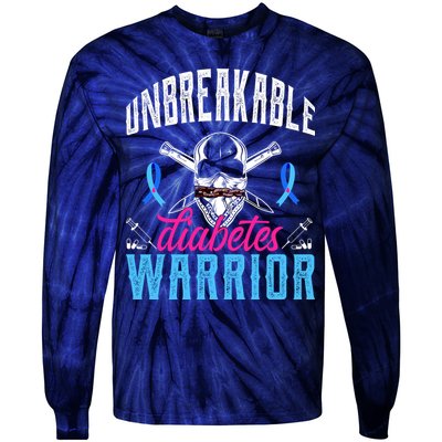 Unbreakable Diabetes Warrior Tie-Dye Long Sleeve Shirt