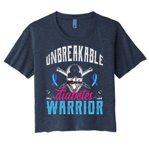 Unbreakable Diabetes Warrior Women's Crop Top Tee