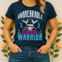 Unbreakable Diabetes Warrior Womens T-Shirt