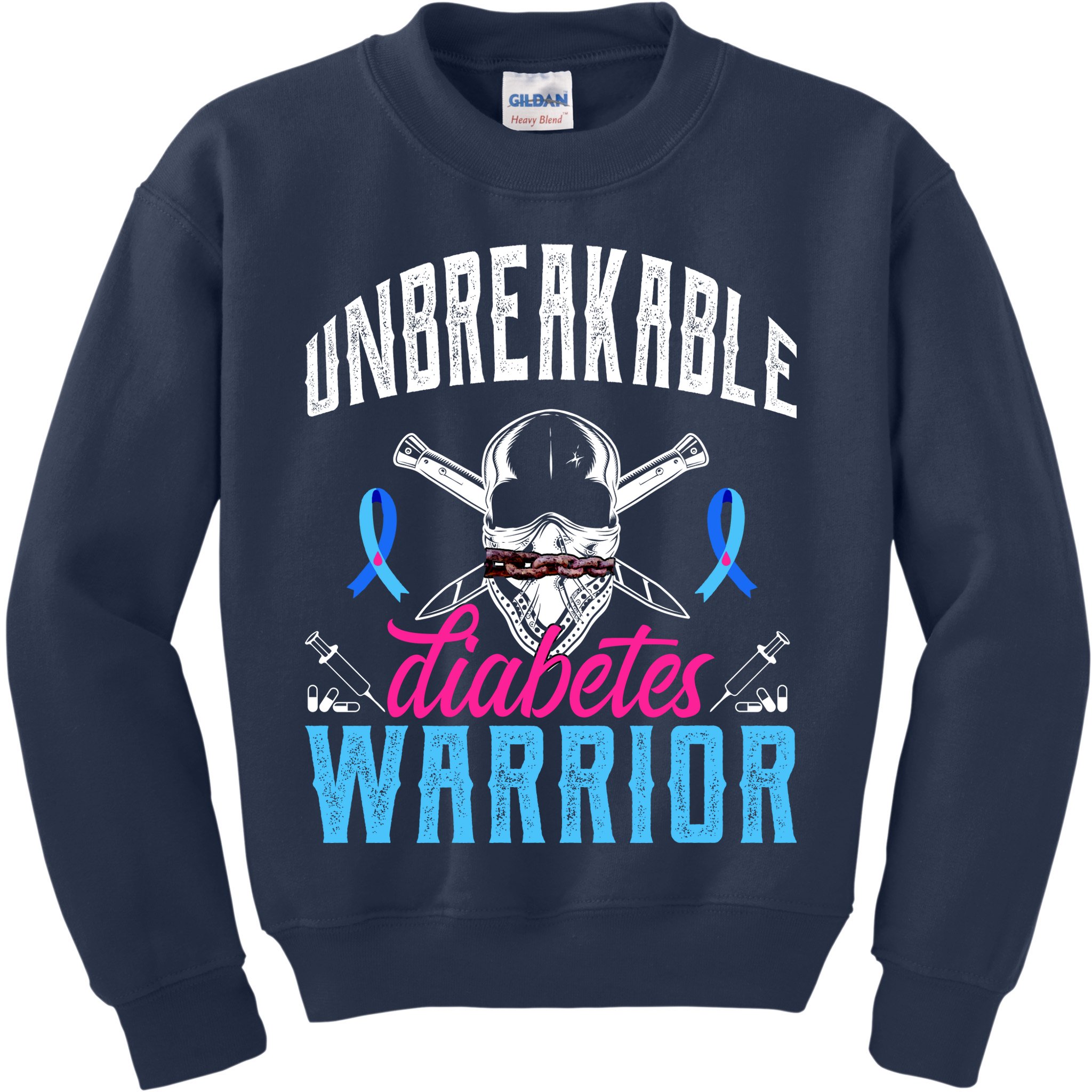 Unbreakable Diabetes Warrior Kids Sweatshirt