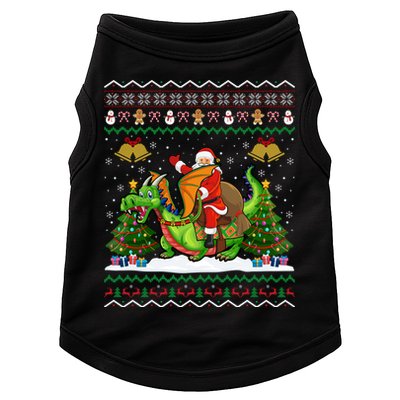 Ugly Dragon Xmas Gift Santa Riding Dragon Christmas Cool Gift Doggie Tank