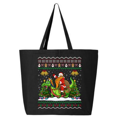 Ugly Dragon Xmas Gift Santa Riding Dragon Christmas Cool Gift 25L Jumbo Tote