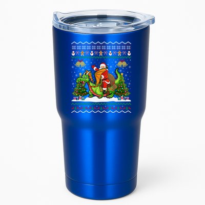 Ugly Dragon Xmas Gift Santa Riding Dragon Christmas Cool Gift Tumbler