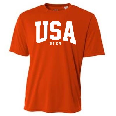 Usa Est 1776 Cooling Performance Crew T-Shirt