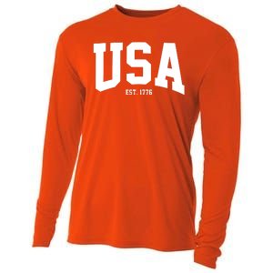 Usa Est 1776 Cooling Performance Long Sleeve Crew