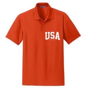 Usa Est 1776 Dry Zone Grid Polo