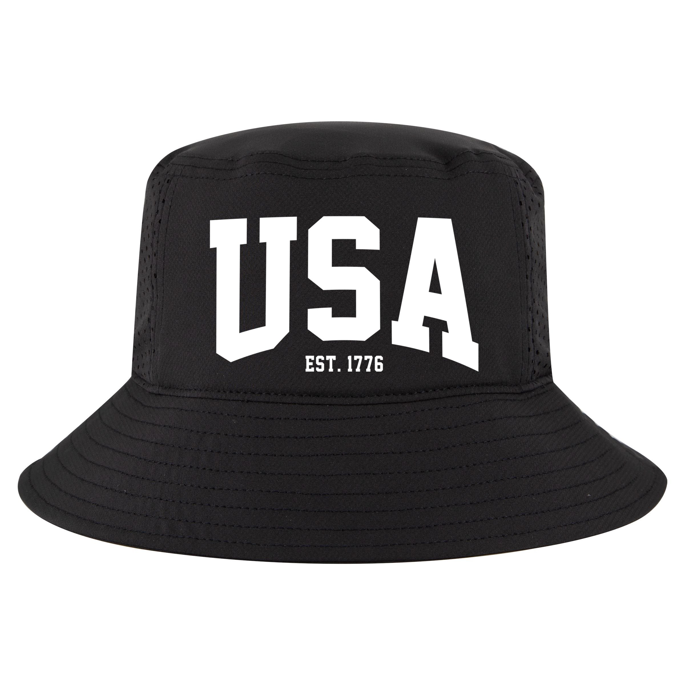 Usa Est 1776 Cool Comfort Performance Bucket Hat
