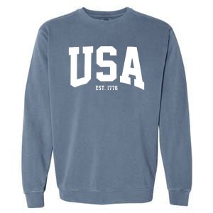 Usa Est 1776 Garment-Dyed Sweatshirt