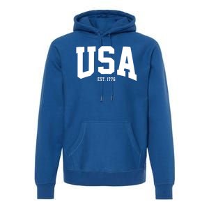 Usa Est 1776 Premium Hoodie