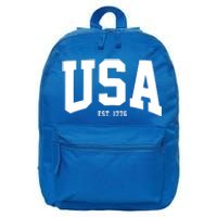 Usa Est 1776 16 in Basic Backpack