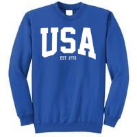 Usa Est 1776 Tall Sweatshirt